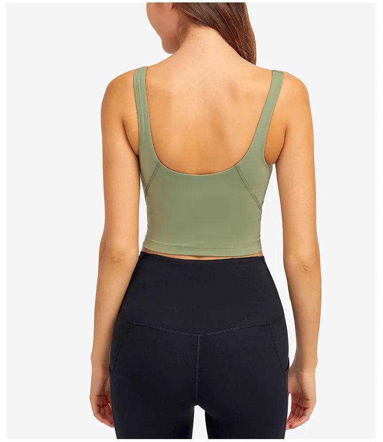 Hot Selling Wholesale Pop Women Sports Bra Tight Gym Crop Top Yoga Vest Shockproof With Chest Pad High Strength Fitness Clothing Hot Selling Wholesale Pop Women Sports Bra Tight Gym Crop Top Yoga Vest Shockproof With Chest Pad High Strength Fitness Clothing