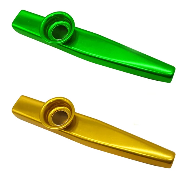 12Colors Kazoo Instrument Metal Percussion Orff Music Instrument Metal Kazu Flute Harmonica Children Party Gift Baby Playing Toy 3