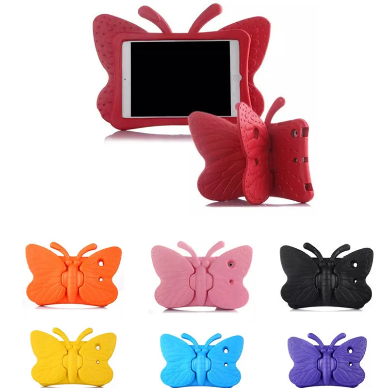 

Case for Ipad Mini 1 2 3 4 5 7.9 Butterfly Design EVA Cover Case with Stand Silicone Para Shell Coque for Ipad 2 3 4 9.7 Case
