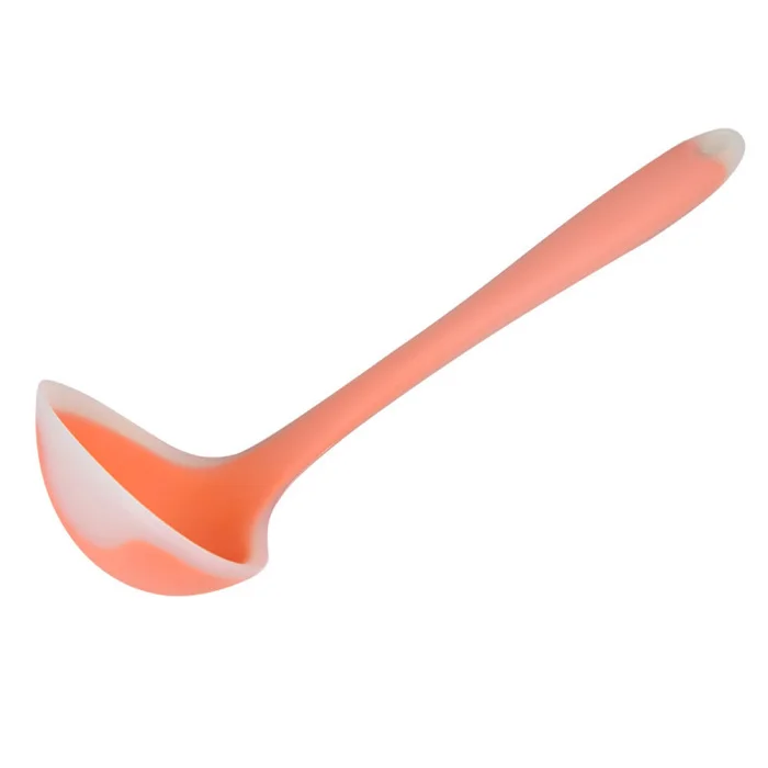Novel Translucent Silicone Spoon Nonstick Anti High-Temperature Soup Scoup Cooking Tools Kitchen Supplies Shipping