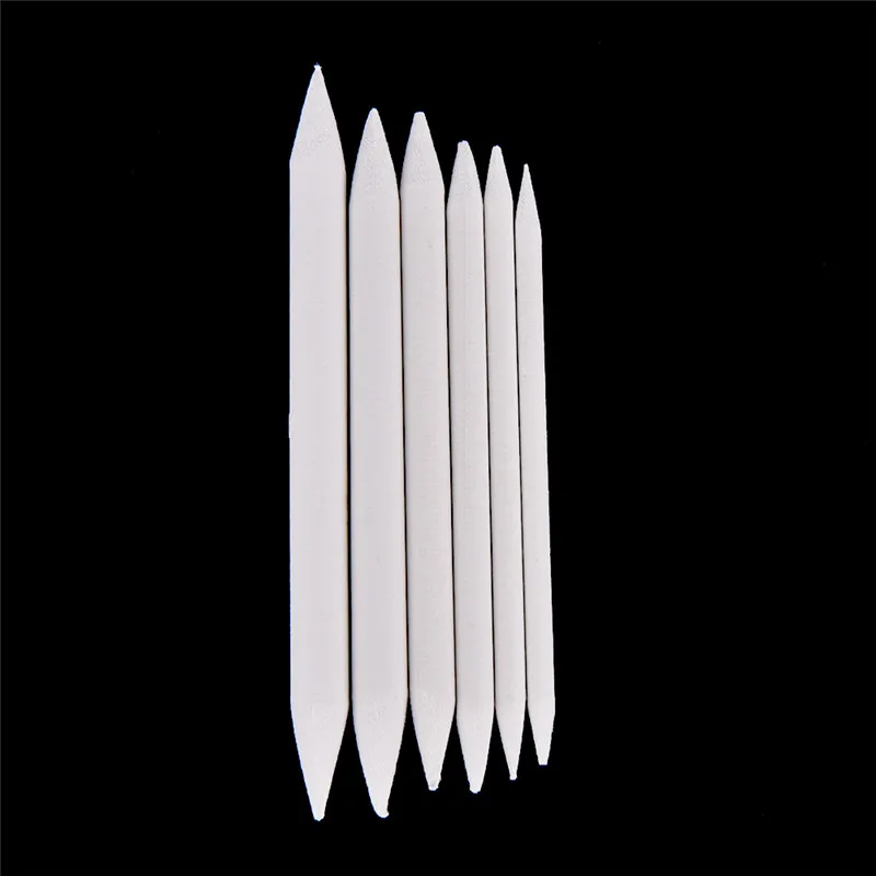 6pcs Blending Smudge Tortillon Stump Sketch 6 Sizes Art Drawing Tool Pastel New