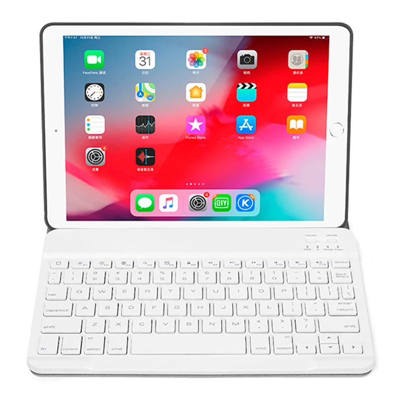 Bluetooth клавиатура чехол для Apple Ipad MINI 1 2 3 mini 4 MINI 5 клавиатура с подсветкой из искусственной кожи ультра тонкая задняя крышка Smart Cover Funda