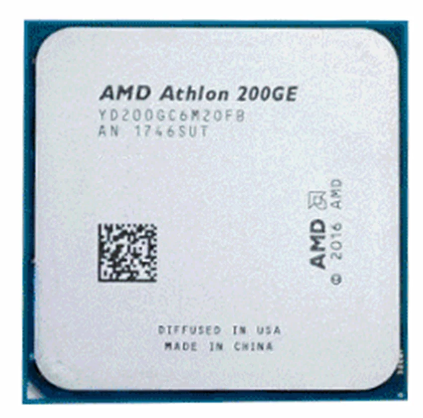 

AMD Athlon 200GE X2 200GE 3.2 GHz Dual-Core Quad-Thread CPU Processor YD200GC6M2OFB Socket AM4