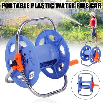 

Water Hose Reel Rust Resistant Stainless Steel Handle Portable Space Saving Tool Store Hose MU8669