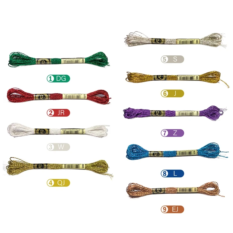 Threads Cross Stitch Floss Cotton 8 meters Embroidery Thread Sewing Skeins Craft Knitting DIY Apparel | Дом и сад