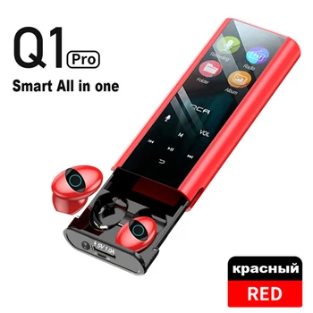 

Q1Multi-function MP3 Player Earphone Wireless Bluetooth Earphone Earbuds IPX7 Waterpoor 9D TWS Earphone 6000mAh Power Bank