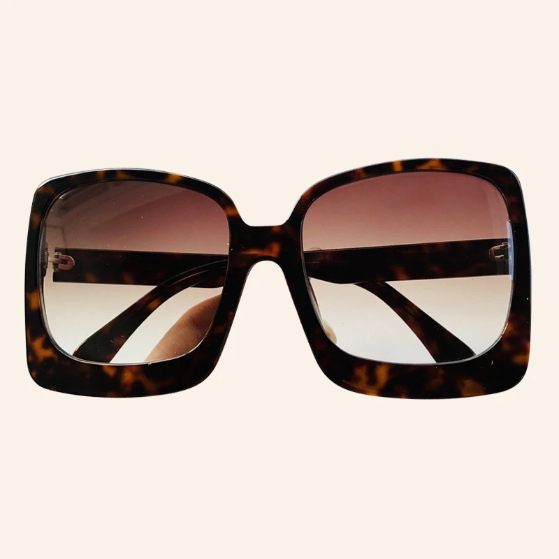 No.4 Sunglasses Винтажные негабаритные Квадратные Солнцезащитные очки женские с большой черной оправой солнцезащитные очки Роскошные оттенки - Цвет линз: No.4 Sunglasses