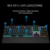 AULA F2088 Gaming Mechanical Keyboard Blue Brown Switch Wired Mix Backlit Keyboard 104 Keys Anti-ghosting for Gamer PC Desktop ► Photo 3/6
