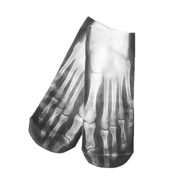 

1 Pair Socks Men Funny Socks Casual 3d Printed Ankle Wear Party Socks Bone Halloween For Unisex Cut Socks Low Men Accessori F6I4