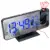 7.5Inches LED Digital Alarm Clock Watch Table Electronic Desktop Clocks USB Wake Up FM Radio Time Projector Snooze Function 16