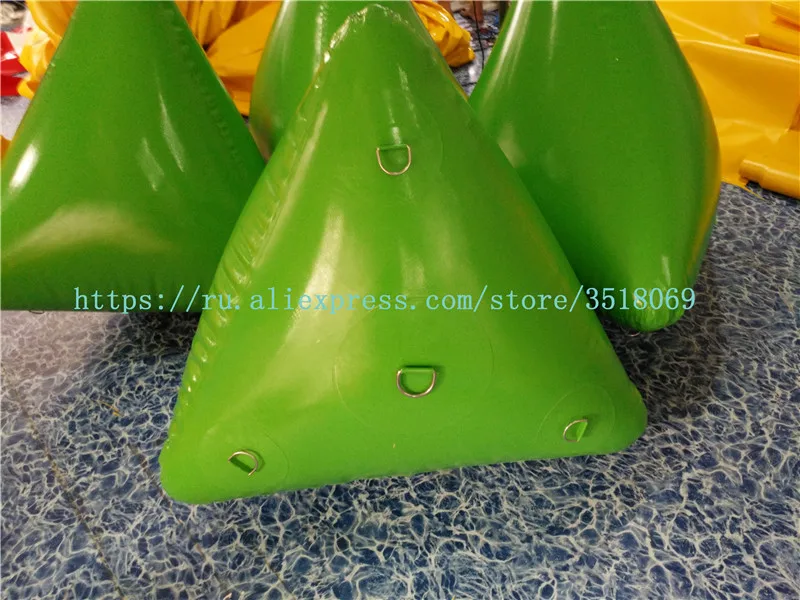 Завод продает pvc60cm водяной треугольник буй, надувной водяной рекламный буй, водный спорт воды соревнования логотип