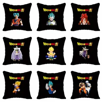

anime Dragon Ball Z Square Pillow case Custom Zippered Pillow case Cover for Sofa Home Decor GOKU Pillow case 45*45cm
