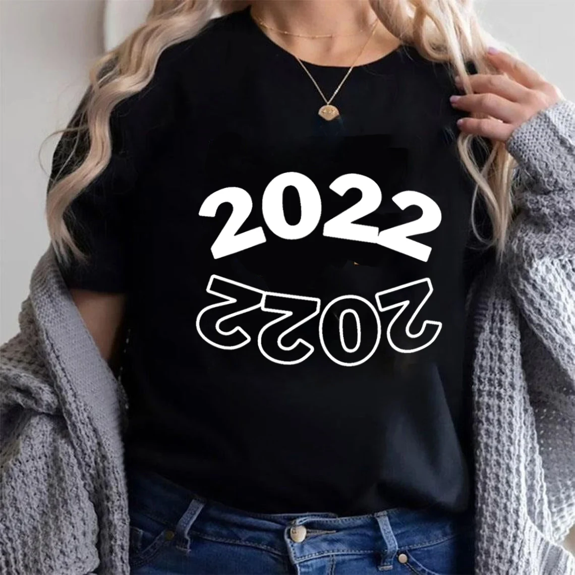 2022 Tshirt Happy New Year Shirt Funny New Year 2022 Tee Christmas