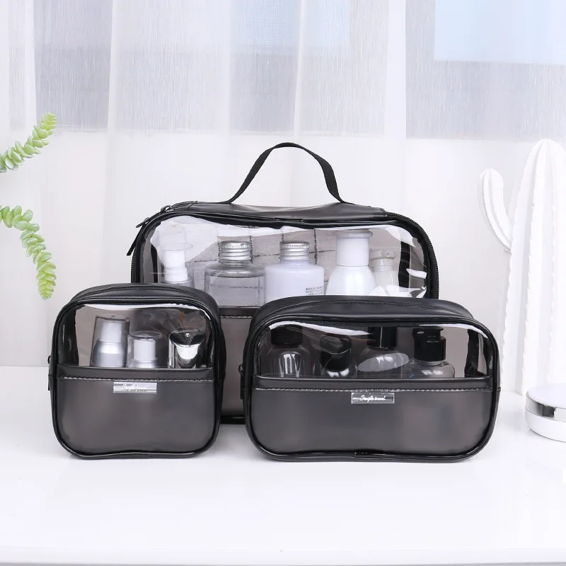 PVC waterproof transparent cosmetic bag wash bath storage bag travel multi-function storage cosmetic handbag tool box cosmetic bag cosmetic storage bag makeup bag cosmetic case