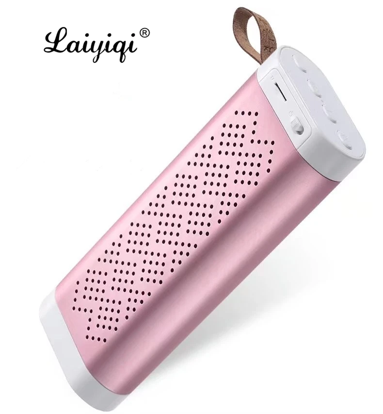 Laiyiqi металлическая текстура Bluetooth динамик портативный ремень радио FM стерео