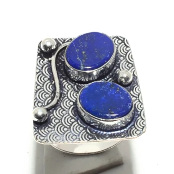 

Lapis Lazuri Ring Silver Overlay over Copper, USA Size: 7 , R5879