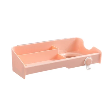 

No Punching Toilet Shelf Hair Dryer Rack Wall Hanging Hair Dryer Shelf Washing Storage Rack