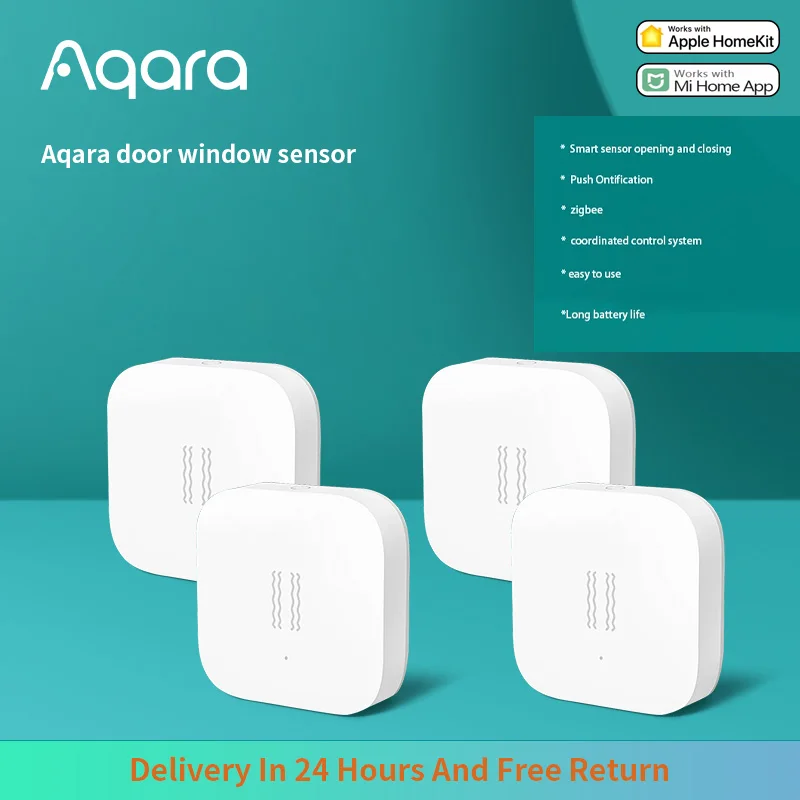 Aqara Sensor de vibración inteligente Zigbee, Monitor de alarma de