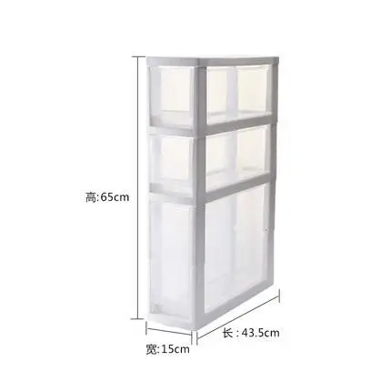 3th floor1 30% ящики для кухни, ванной комнаты, стеганые шкафы для хранения, для хранения унитаза, узкий шкаф, многослойный комбинированный пластиковый шкаф - Цвет: 3th floor1