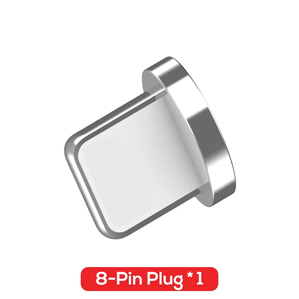8-Pin Plug No Cable Micro usb type C нейлоновый Плетеный светодиодный магнитный usb-кабель для samsung Xiaomi huawei Mini кабель USB C для IPhone X XS Max - Цвет: 8-Pin Plug No Cable