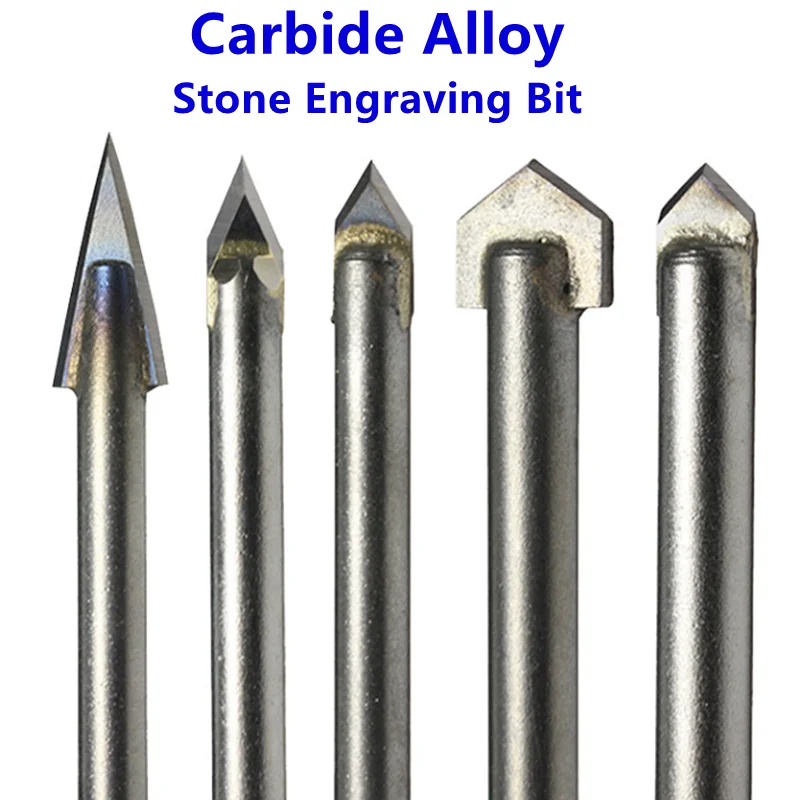 Stein- und Marmor-Gravurfräser, Granit-Fräser, CNC-Hartmetall-Drehmaschinen-Graviermesser, Fliesenbohr- und Fräswerkzeug