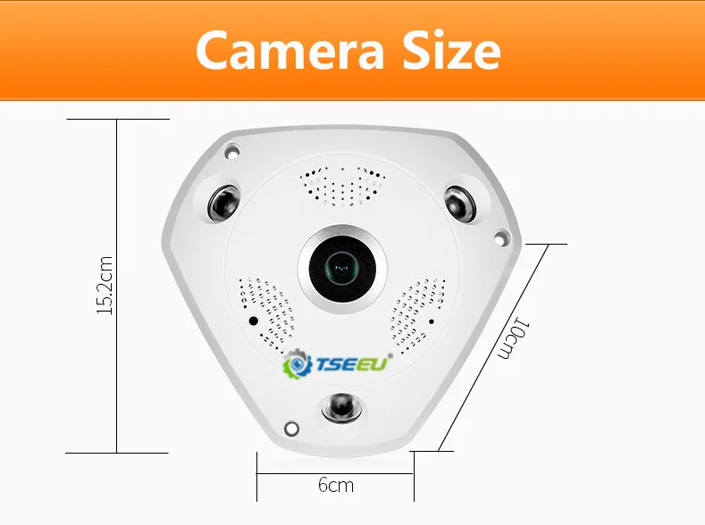 5 мегапиксельная Wi-Fi внутренняя панорамная рыбий глаз 360 градусов IP камера camhi pro app view удаленно двухстороннее аудио локальная камера alalrm house cam