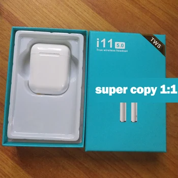 

New wireless Bluetooth earbuds simple Bluetooth headset i11 TWS True fashion Bluetooth headset pure white pk i99 i30 i200 i13