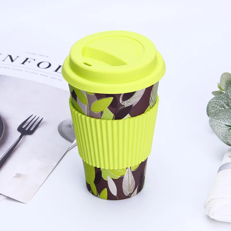 Plastic-Free Bamboo Fiber Coffee Mug with Tight Seal Cover and SIP Hole -  China Bamboo Fiber Cup and Biodegradable price