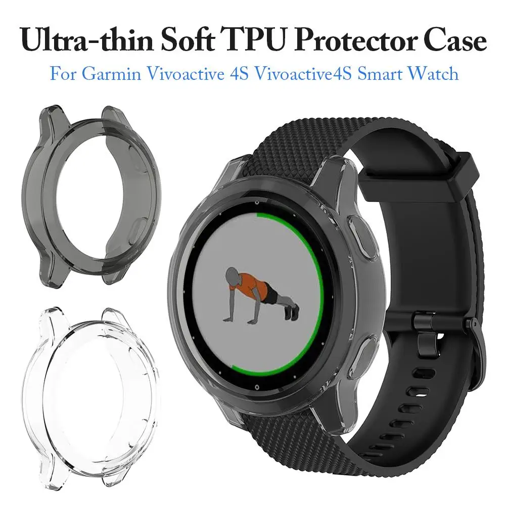 

TPU Smart Watch Frame Protective Case For Garmin Vivoactive 4S Replacement Shockproof Anti-scratch Smartwatch Shell Accossories