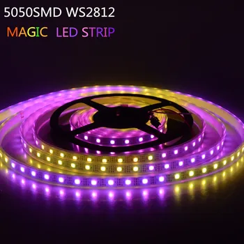 

RGB Newest Magic Led Strip Multicolor 5050 SMD WS2812 Waterproof IP67 DC5V Led String Light Fita De Led Lamp for Swimming Pool