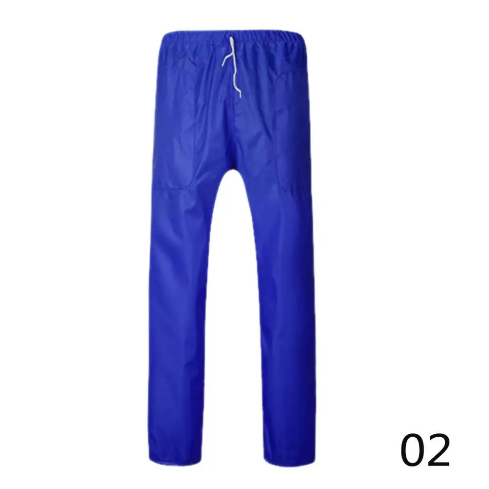 Royal Blue 1 Layer Водонепроницаемые Брюки Мужские Двойные/однослойные походные треккинговые альпинистские велосипедные непромокаемые брюки уличные ветрозащитные дождевые брюки - Цвет: Royal Blue 1 Layer