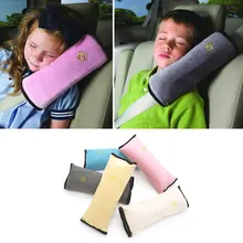 Cinto de segurança do carro almofadas para crianças bebê cinta de segurança do carro encosto de cabeça veículo cinta de segurança do carro proteção de ombro colorido