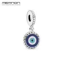 Сглаза серебряные Висячие Подвески 925 пробы серебряные ювелирные изделия из бисера подходит браслет кулон ожерелье для женщин DIY Memnon ювелирные изделия подарок