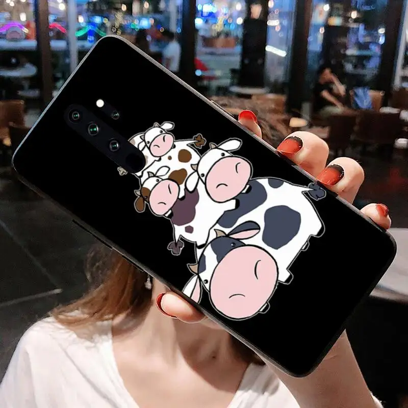 best flip cover for xiaomi HUAGETOP Animal Cute Milk Cow Soft Phone Case Cover for Redmi Note 9 8 8T 8A 7 6 6A Go Pro Max Redmi 9 K20 xiaomi leather case chain