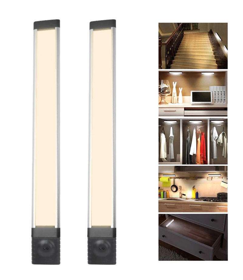 

Night Light Ultra-thin LED Smart Sensor Cabinet Light USB Dimming Hand Scan Sensor Wardrobe Light Smart Home Smart Modules