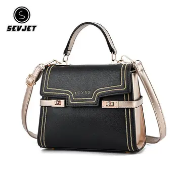 

2019 New Contrast Color Messenger Bag Casual Wild Large-Capacity Shoulder Bag Diagonal Cross Tote Bag Fashion Handbag For Women