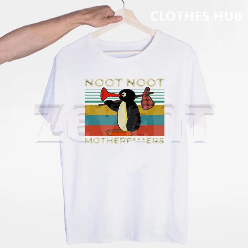 Новое поступление Мужская Высококачественная футболка Noot Pingu Meme повседневная