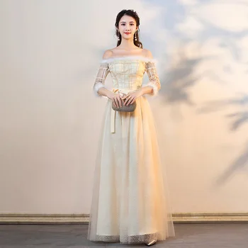 

J020 robe de soirée de mariage vestidos dress for wedding party boda largos wieczorowa trouwjurk abiti cerimonia eleganti femme