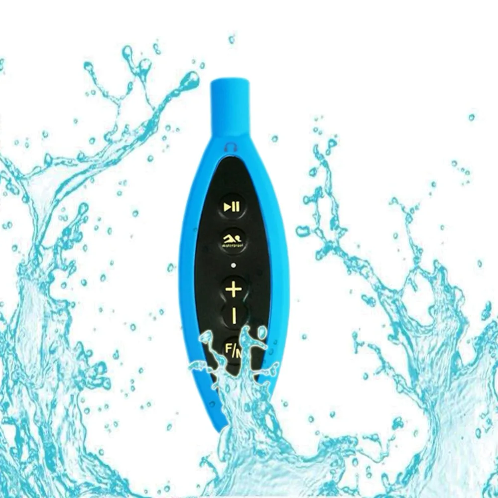  Portable IPX8 Waterproof MP3 Player Outdoor Sport Music Player FM Radio 4GB for Swimming Underwater