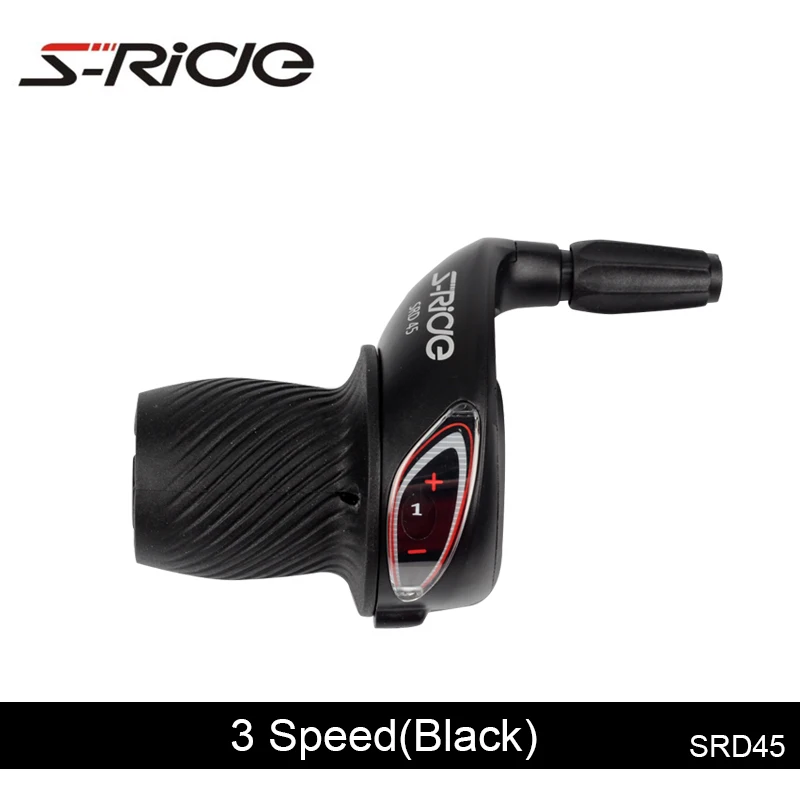 S-Ride SDR45 триггер для горного велосипеда 3x7 скоростной Велоспорт MTB велосипедный переключатель совместимый SHIMANO SL-RS35 с кабелем - Цвет: 3s Black