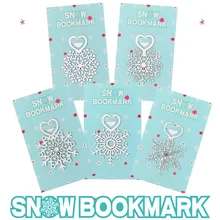 Снежинка закладки из нержавеющей стали с Рождеством Книга Страница маркер металлическая Закладка в форме цветка