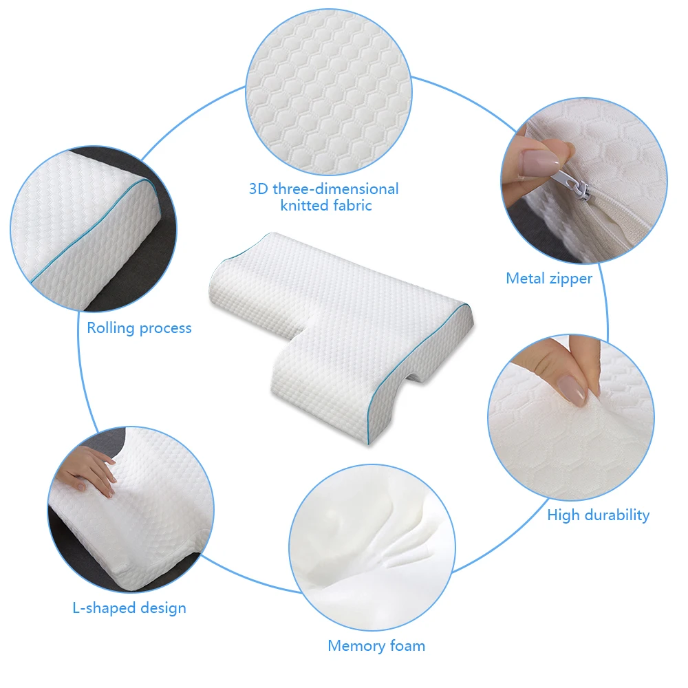 Ортопедическая подушка из пены с памятью для сна латексная шеи мягкая медленным