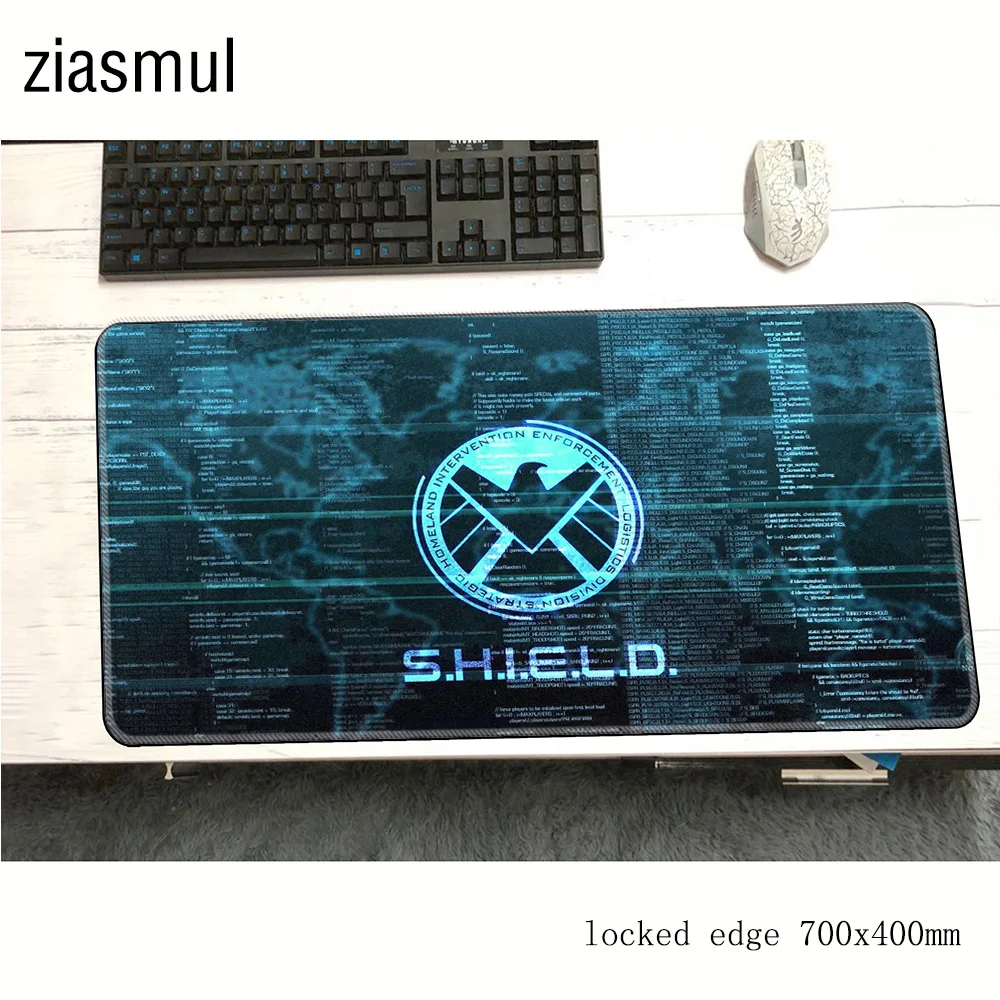 S.H.I.E.L.D padmouse 700x400x3mm gaming mousepad game Popular mouse pad gamer computer desk locrkand mat notbook mousemat pc | Компьютеры
