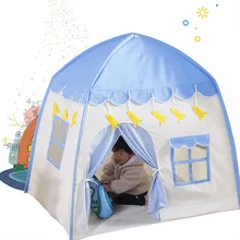 Kids Children Pop Up Tents Game Cubby Princess Castle Tent Playhouse Fairy Tale Inflatable Boys Girls Play Tent House Toy Gift