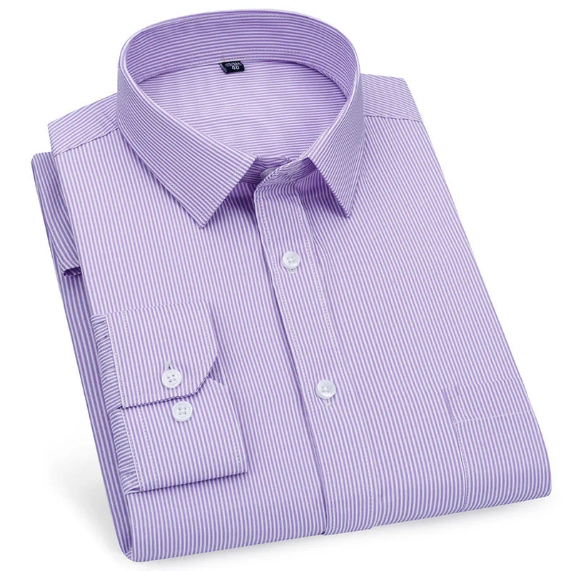 Camisa Vestir Elástica Hombre Camisa De Vestir Corfty Hombre - Manga Larga, Elástica, Sin Arrugas, Ajuste Regular, Amarillo Camisa Formal Cómoda
