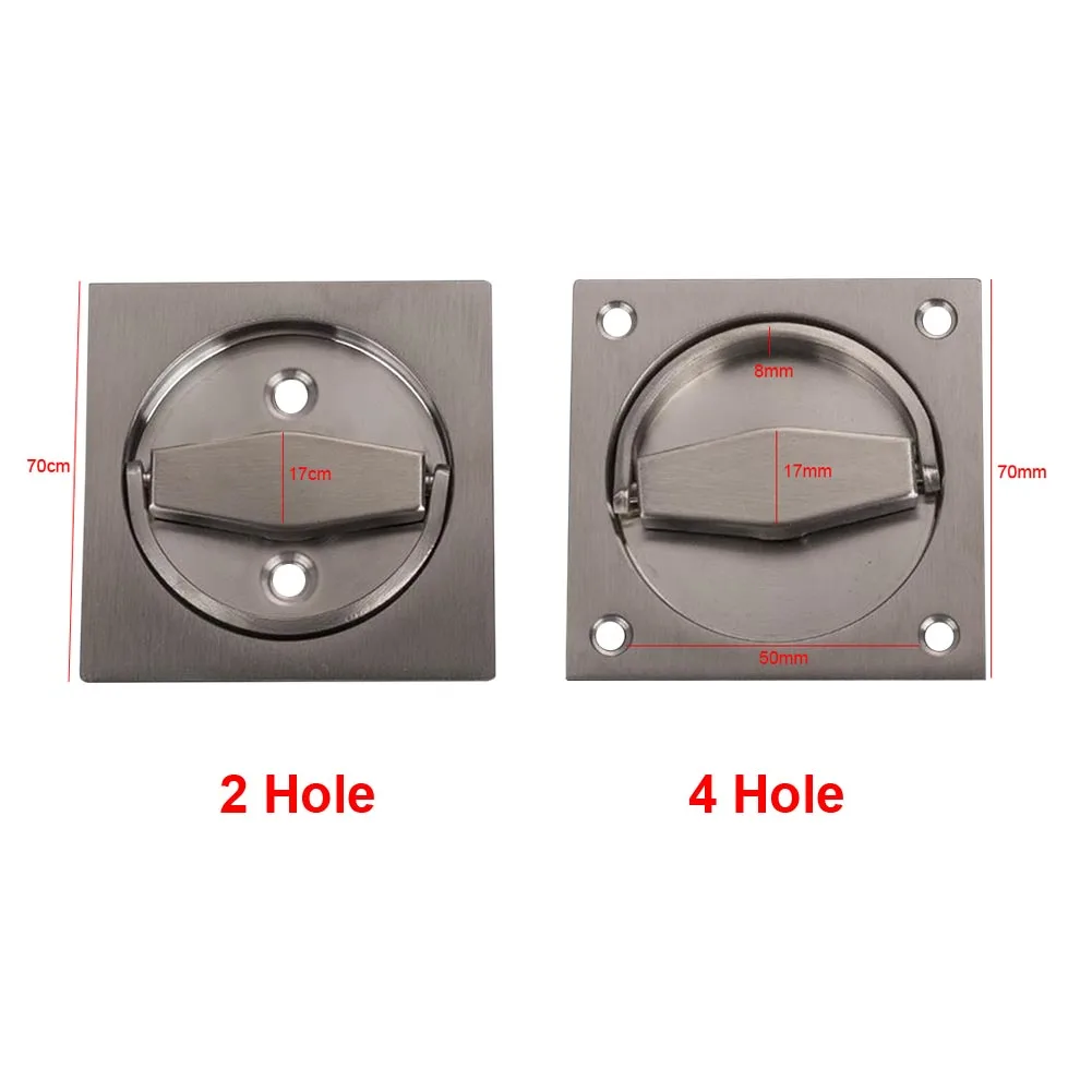 Rustproof Pull Handle невидимая Встраиваемая электрическая коробка квадратная дверная ручка шкафа в виде кольца домашняя серая флеш Прочная нержавеющая сталь