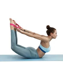 Эластичная лента для йоги, регулируемый хлопковый растягивающийся ремень, пояс для фитнеса, растягивания рук, ног, гимнастики, фитнеса, аксессуары