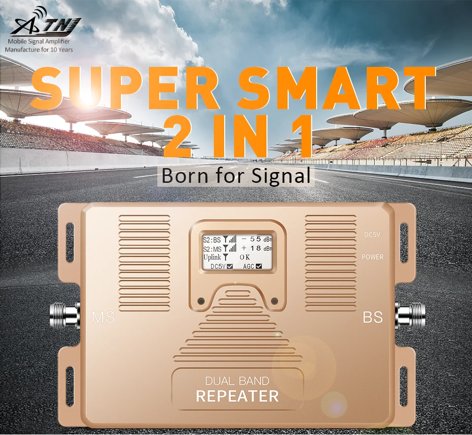 Высокое качество! Двухдиапазонный 2G 3g 4G 1800/2100mhz Full Smart 2G 3g 4g Мобильный усилитель сигнала повторитель только усилитель
