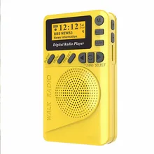 Портативный карман dab цифровой радио с MP3 плеер Функция встроенный Перезаряжаемые Батарея для Пеший Туризм LFX-ING