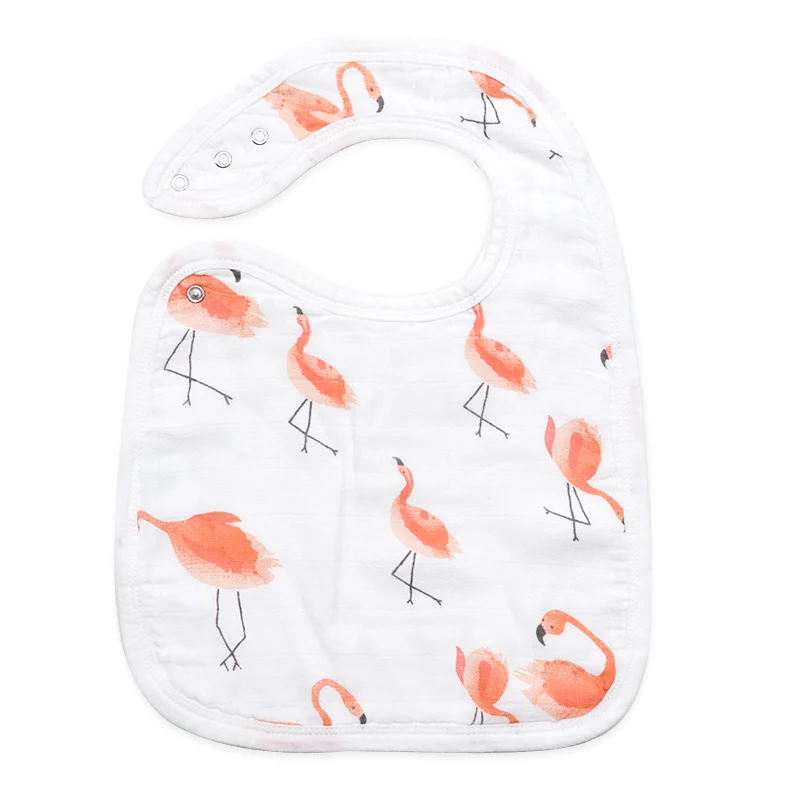 flamingos Детские нагрудники Babador нагрудник для кормления для новорожденных Слюнявчик и Прорезыватель зубов модный Нагрудник слюнявчик полотенце шарф детские вещи - Цвет: flamingos